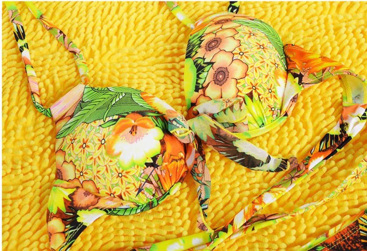 CORTUBO hàng xa xỉ nhẹ mới thời trang Hàn Quốc cặp đôi ba mảnh nữ bikini bikini lớn áo tắm nam - Vài đồ bơi đồ biển cặp	