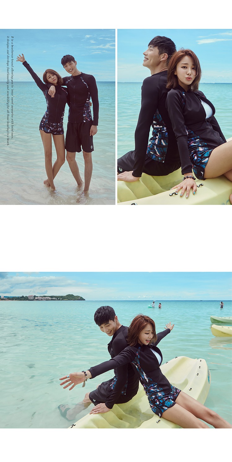 Đồ bơi lưới nước CORTUBO đôi thể thao chia áo tắm wetsuit mẹ váy đồ bơi lưới nước ba mảnh - Vài đồ bơi bộ đồ đôi đi biển đẹp