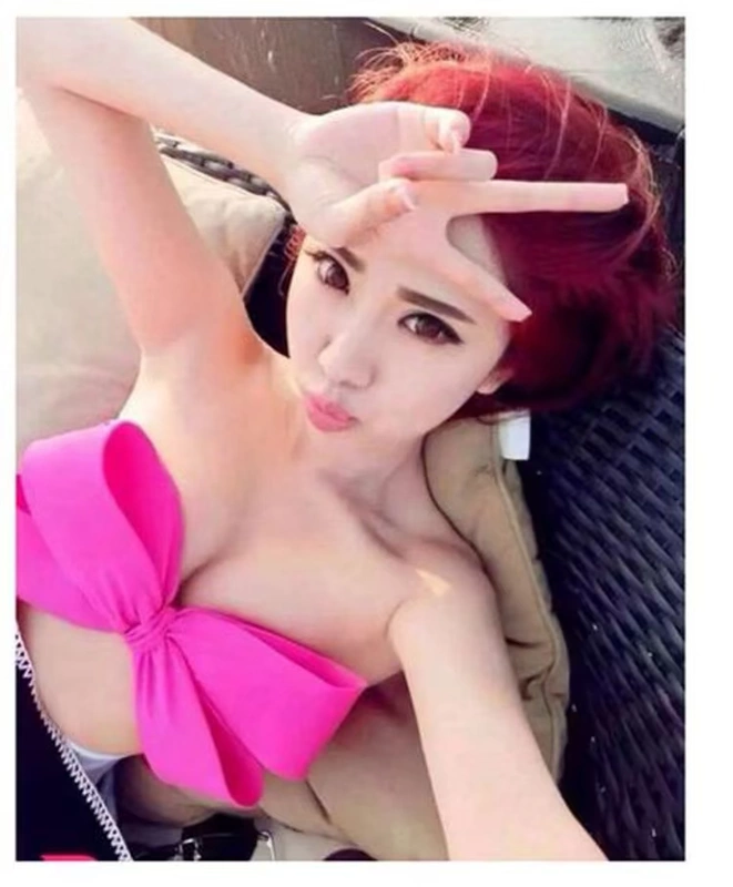 CORTUBO mới Hàn Quốc cô gái thuần khiết gợi cảm ngực lớn ngực nhỏ tụ tập bikini ba mảnh váy - Bikinis