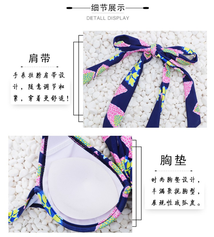 Đồ bơi CORTUBO XL 20 bảng đôi lớn đồ bơi bikini nam quần đi biển chất béo m ba mảnh - Vài đồ bơi đồ đôi đi biển cho nữ