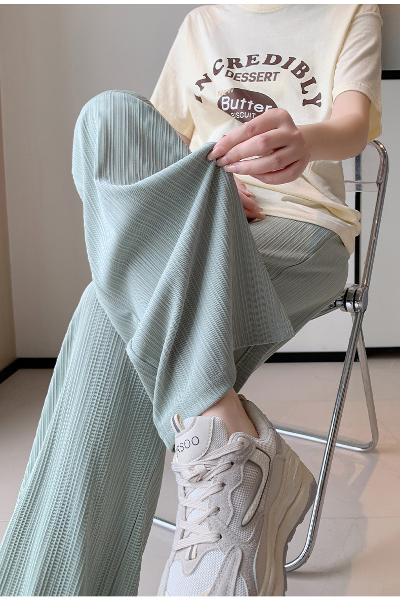 孕妇裤子阔腿裤夏季薄款外穿冰丝休闲裤直筒裤宽松防蚊打底裤夏装 — 19