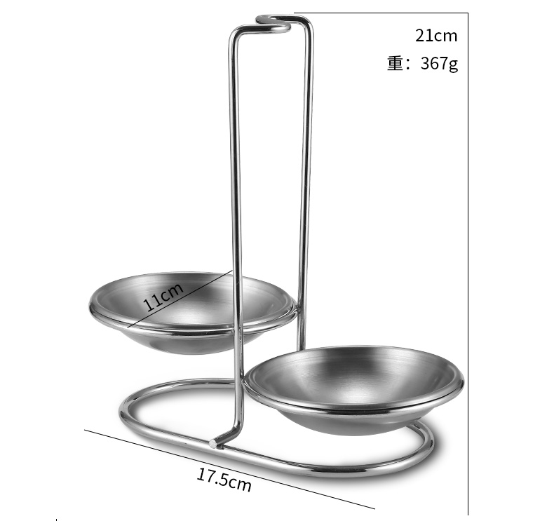 Dày 304 thép không gỉ muỗng súp colander đặt phòng bếp gia đình lẩu muỗng cháo muỗng canh tay cầm dài muỗng - Phòng bếp chảo rán