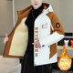 Men's Work Jacket, Autumn and Winter Style, Fleece-Lined and Thickened, Trendy Brand, Loose Hooded Coat, Youth Warm and Windproof Cotton Jacket