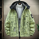 2026 New Thickened Cotton Coat for Men, Winter Warm Versatile Casual Detachable Hood Jacket, Fashionable Cotton-Padded Jacket