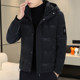 Hooded down jacket men's trendy brand new winter thickened warm white duck down jacket short handsome and light winter wear