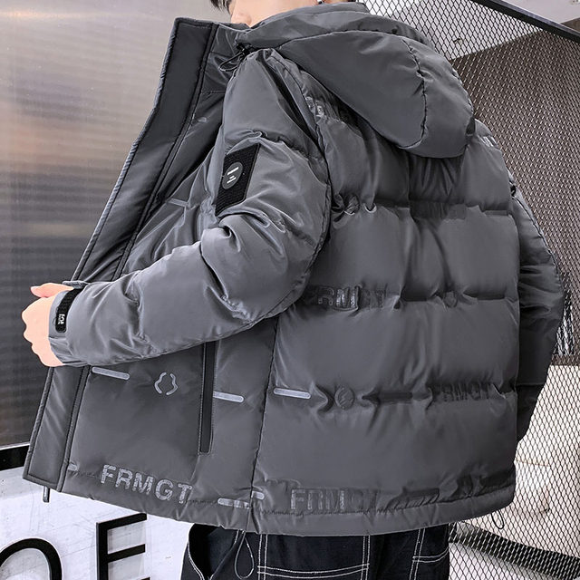 Down jacket men's winter trendy brand 2025 new hooded thickened work clothes handsome warm and cold-proof clothing versatile jacket