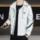 Men's Jacket for Spring and Autumn 2026 New Style Hooded Workwear Jacket Loose Casual Trendy Brand High-End Men's Clothing