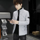 2021 Winter Men's Korean Style Trendy Thickened Slim Fit Stand Collar Stylish Casual Cotton Jacket Trendy Brand Versatile Coat