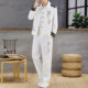 Autumn New Chinese Style Jacket Suit for Men with Lapel, High-End Design, Printed Fashion, Long-Sleeved Long Pants Two-Piece Set