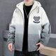 Men's Winter Fleece-Lined Thickened Jacket ins Trendy Brand Hooded Cotton Coat Loose Trendy Plus Size Warm Top