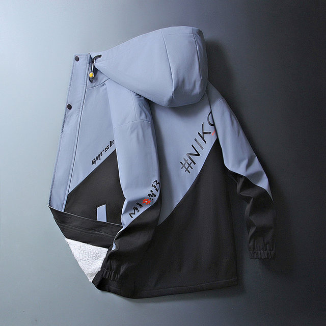 Men's Fleece-Lined Thick Jacket 2023 Autumn and Winter New Style ins Trendy Brand Super Popular Workwear Top Men's Casual Jacket