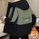 New velvet and thickened winter jackets for men, hooded casual jackets, Korean style trendy color matching, handsome and warm cotton-padded jackets