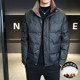Lightweight stand-up collar warm down jacket men's winter short white duck down jacket youth Korean style trendy versatile top