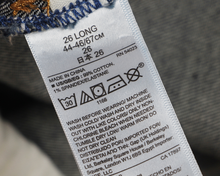 G series cỡ lớn nữ viện trợ nước ngoài màu xanh 99 cotton co giãn không đều cạnh tám quần jeans nhỏ thẳng shop thời trang nữ