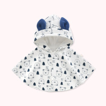 Baby cute cloak spring and autumn male and female baby going out wind and wind jacket winter dress double layer thickened cloak cloak