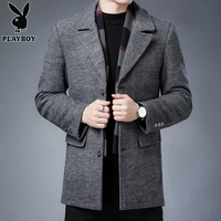Playboy, шерстяное двусторонное короткое шерстяное пальто, стеганый костюм, съемный шарф