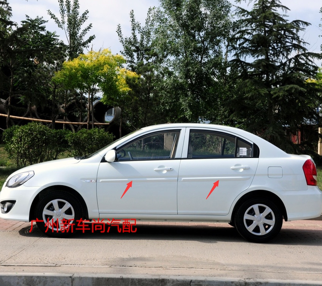Beijing Hyundai Accent Door Anti-Scratch Strips, Door Anti-Collision Strips, Door Trim Strips, Accent Door Decorative Strips