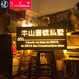 Вывеска света ржавчины, создавая полые ретро, ​​старая железная кожаная дверная настройка рекламных щитов творческих светящихся персонажей из железа ржавчины