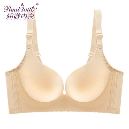润微无钢圈文胸9号杯光面舒适内衣侧收调整型聚拢 晴空云想-tmall.com天猫 润微无钢圈文胸9号杯光面舒适内衣侧收调整型聚拢 晴空云想-tmall.com天猫