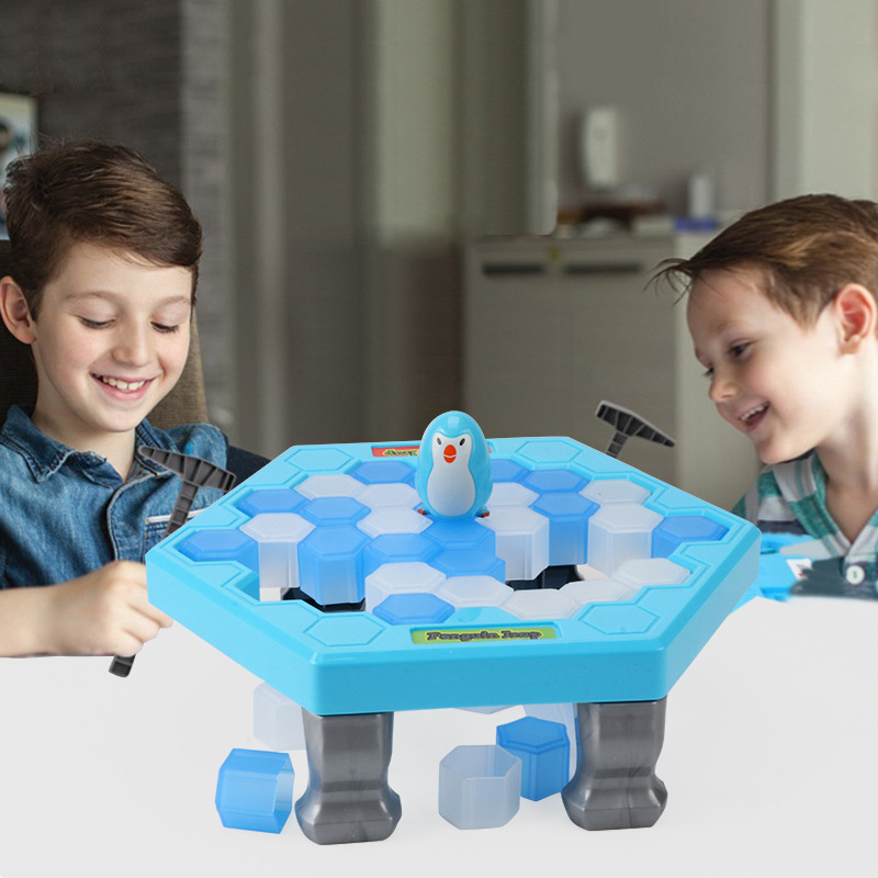 Ice - breaking penguins tap plastic ice block block game to save penguins game party - party bar drink toys