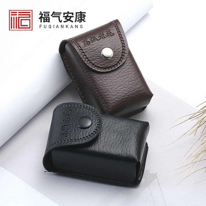 New Brown Leather Folding Glasses Case, Leather Reading Glasses Case, Folding Glasses Packaging Box