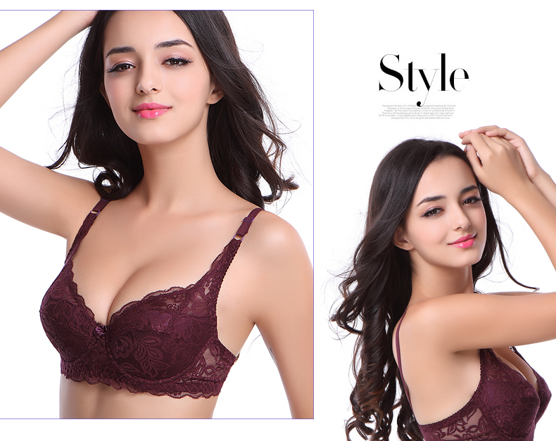 Không có vòng thép siêu mỏng áo ngực nữ breathable bra ren sexy kích thước lớn đồ lót mà không sponge thu thập điều chỉnh áo ngực