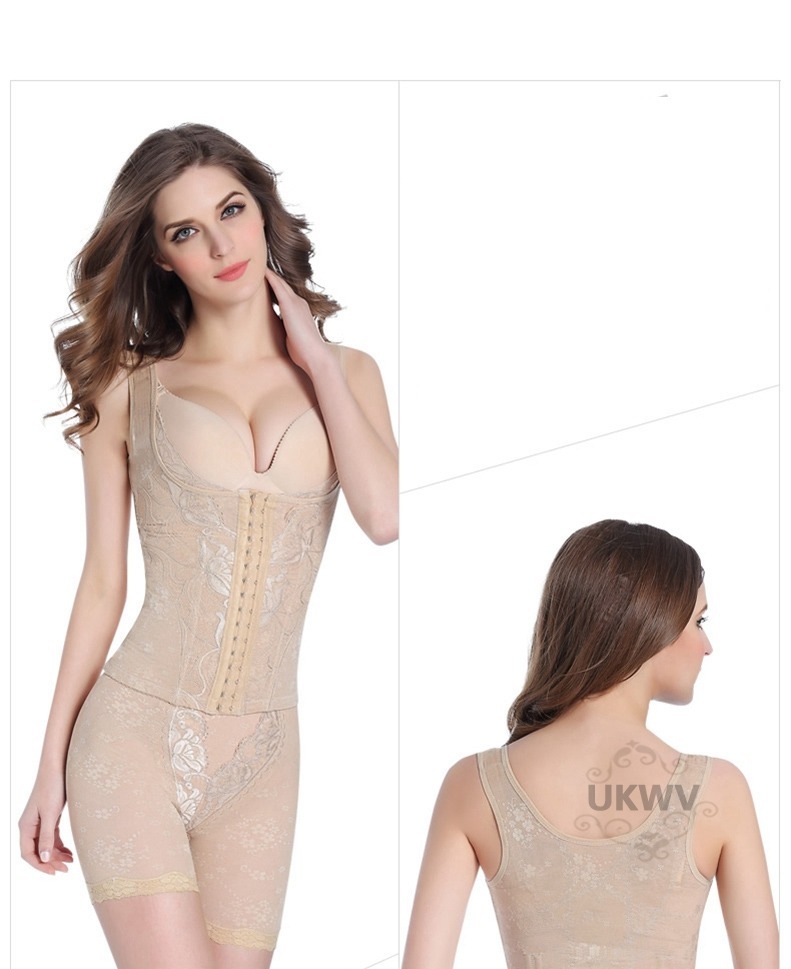 MOKATU Mokatu bộ đồ định hình cơ thể định hình quần áo bên trong cơ thể phụ nữ cơ thể bụng eo hông hông giảm béo bó ao lot