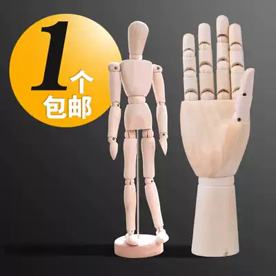 Sketch anime sketch wooden model joint human puppet puppet puppet model joint movable finger joint human hand wooden hand male hand female hand children's hand pendulum doll