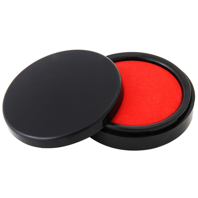 Deli ink pad Ink box Indonesian ink pad Red ink seal office quick dry ink pad press hand
