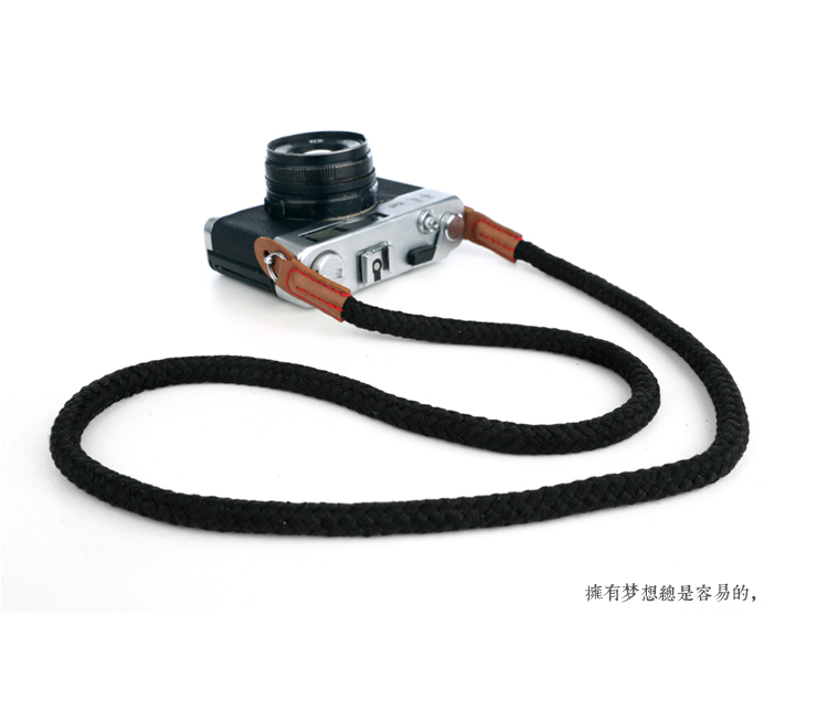 Dây đeo SLR camera micro dây buộc văn học đơn dây đeo với đáng yêu retro Polaroid Canon Sony tròn bông sợi dây thừng - Phụ kiện máy ảnh DSLR / đơn chân máy benro t660ex