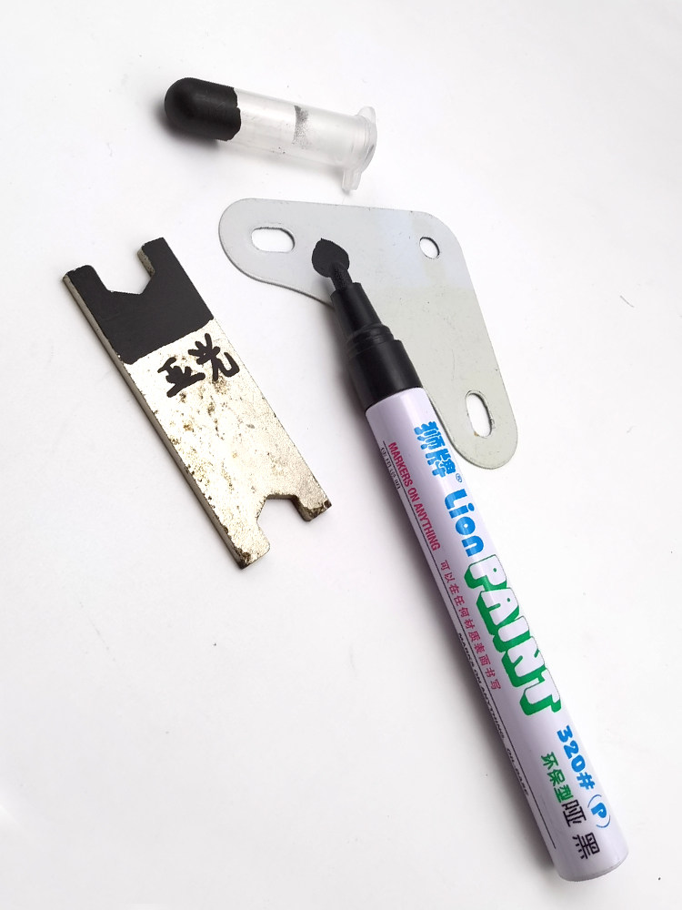 Lion brand matte black paint pen extinction non-reflective LION320P repair anode marker pen matt black touch-up paint pen