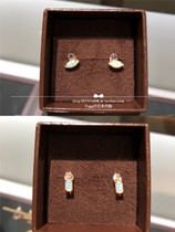  Japan direct mail agete 18 autumn Xilin grass opal mini earrings