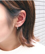  Japan direct delivery jouete silver gold-plated cross ear bone ear clip single