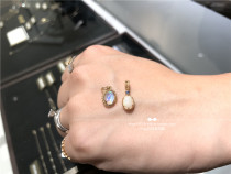  Japan direct mail agete 18 autumn 10k opal cordierite pattern pendant necklace pendant