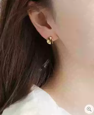 Japan Direct mail ETE 925 silver gold plated simple ear clip without ear holes