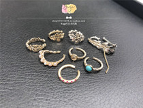 Japan direct mail Acacado agete 21 summer Freshwater Pearl ruby ear clip ear clip