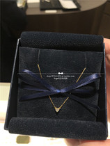 Japan direct mail AHKAH 19 autumn and winter 18K Diamond Love 9 points diamond necklace choker