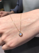 Japanese direct mail Star Jewelry SUNBURST 10K sun light opal necklace