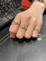 Japan direct mail Nojess 21 Spring 10k gold leaf leaf ring