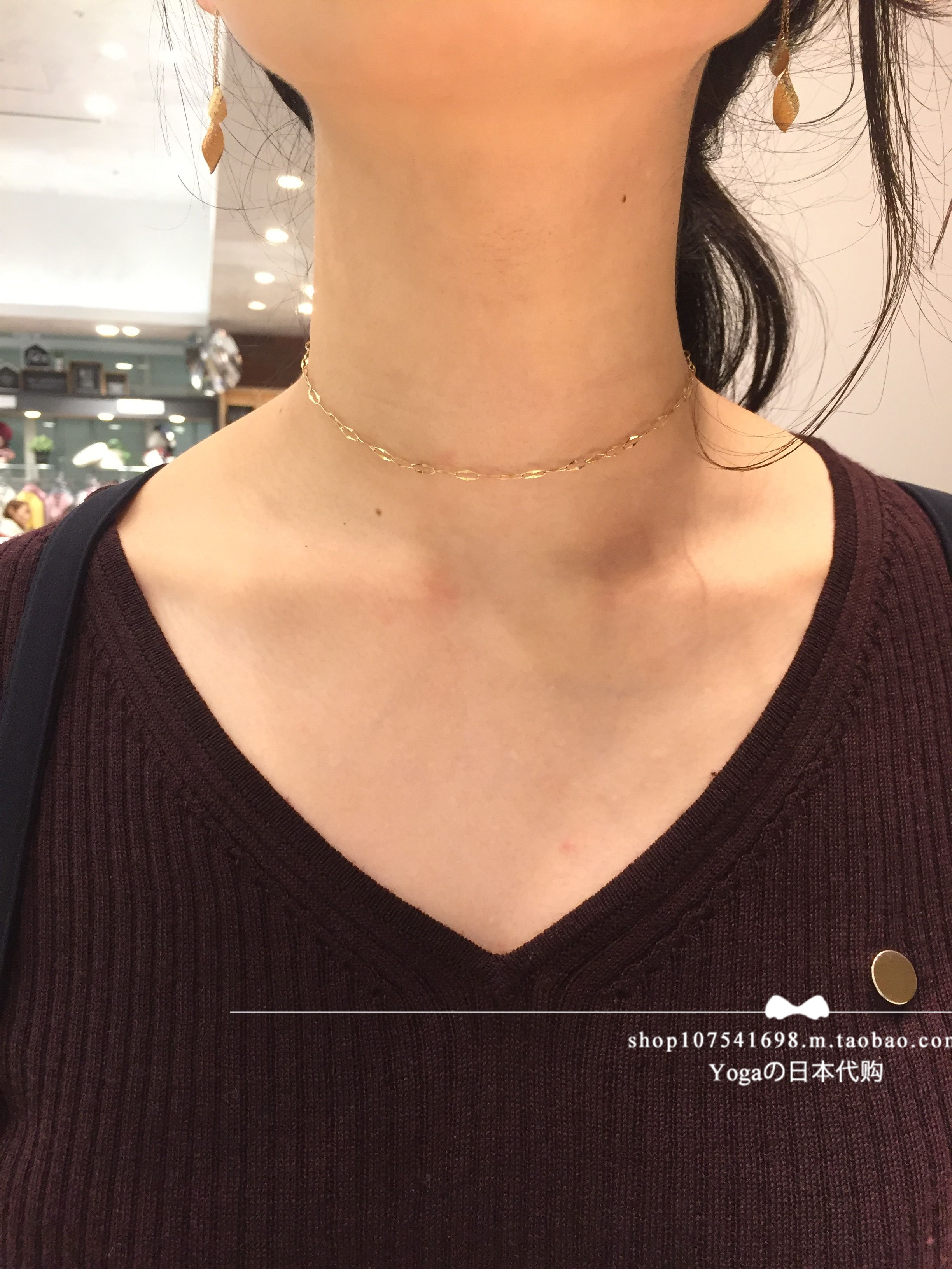 Japan Direct Delivery cocoshnik 10k choker Necklace Three Styles