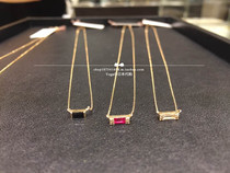 Japan direct delivery cocoshnik 10k Chic square diamond necklace