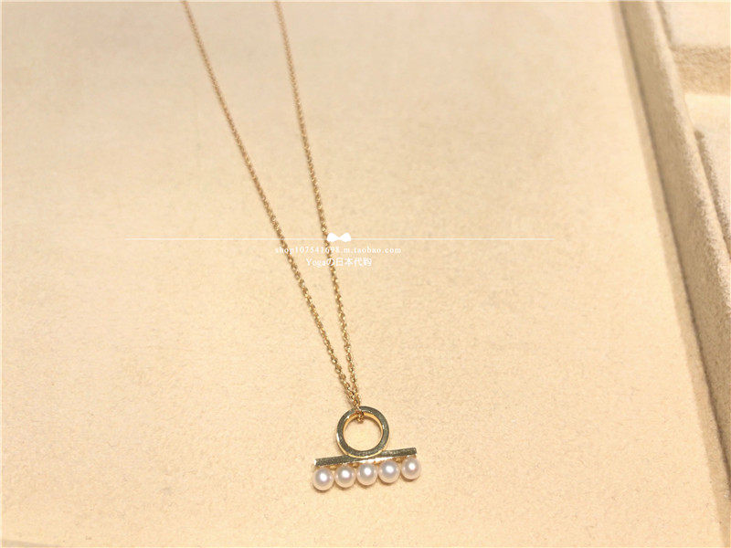 Japan direct mail live TASAKI 18K gold balance balance freshwater pearl necklace