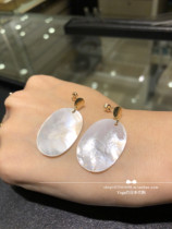  Japan direct delivery cocoshnik 18 summer 10k gold retro shell earrings