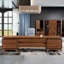 New Chinese Solid Wood Boss Table Single Desk Atmosphere President Desk Minimalist Modern Big Bandae Office Furniture