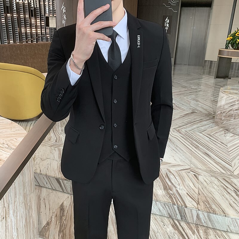 Men's suit suit Han edition career dress small suit coat groom groom united wedding dress temperament