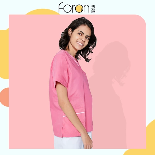 法然洗手衣短袖护士服女工作服美容院制服女刷手衣分体洗手服套装