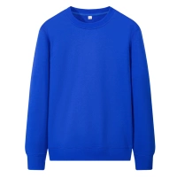 Чистый хлопковый круглый воротниц-джиао синий