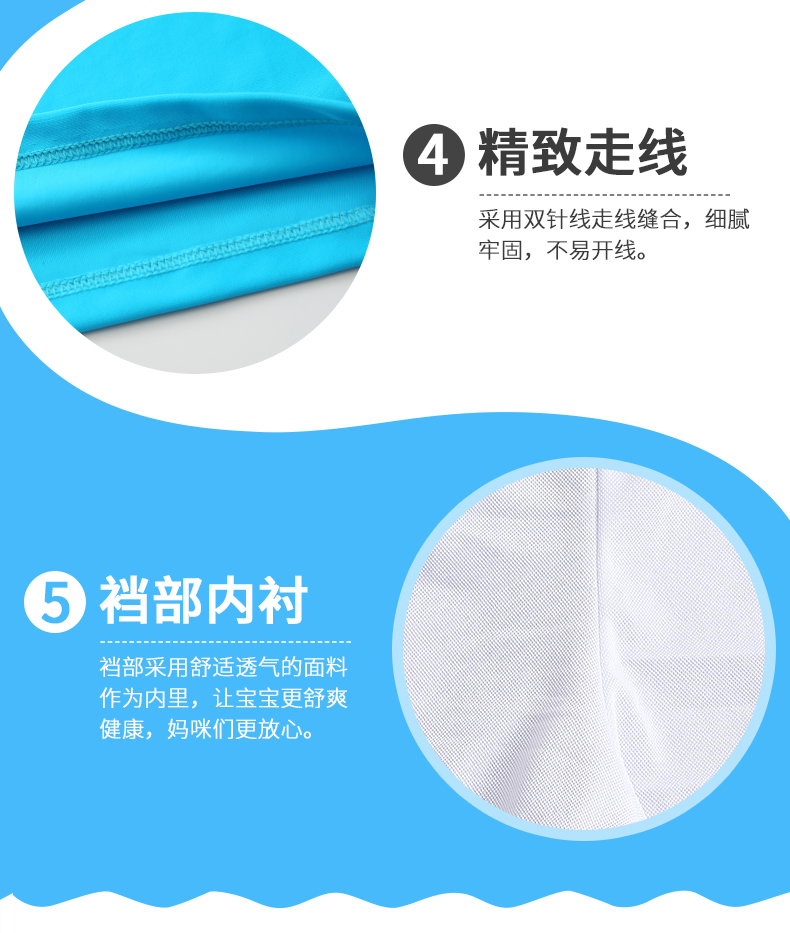 Đồ bơi cho trẻ em Đồ bơi cho bé trai Chia bé trai lớn Hàn Quốc Kem chống nắng tuổi teen Nhanh khô Set - Bộ đồ bơi của Kid đồ bơi nàng tiên cá
