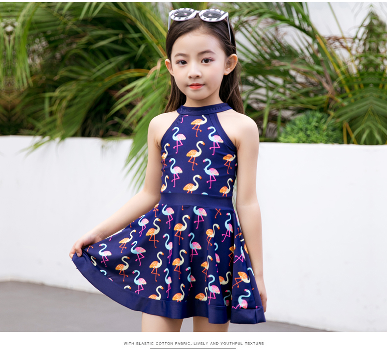 Đồ bơi cho trẻ em, Trẻ nhỏ và vừa, Váy công chúa dính liền Hàn Quốc, Boxer, Girls, Girls, Đồ bơi, Suối nước nóng đồ tắm em bé