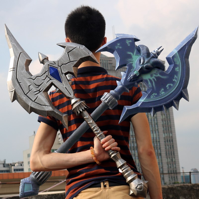 Magic Beast Emulation COS Props Tribe Big Axe League Lions Treasure Sword PU Weapons Children Toy Knife Men Models